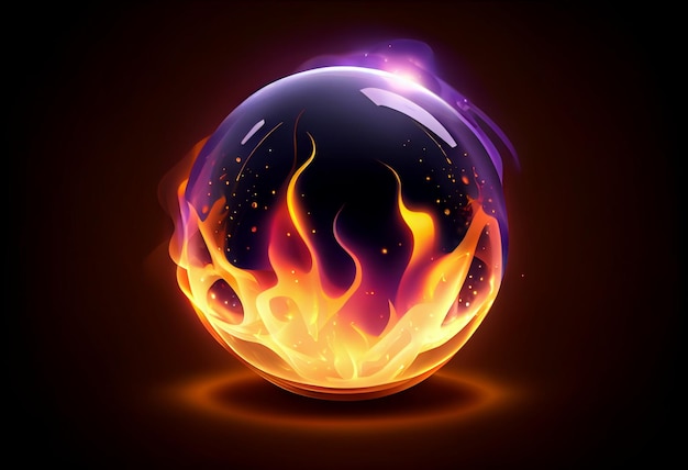 Isolated magic prophecy sphere vector