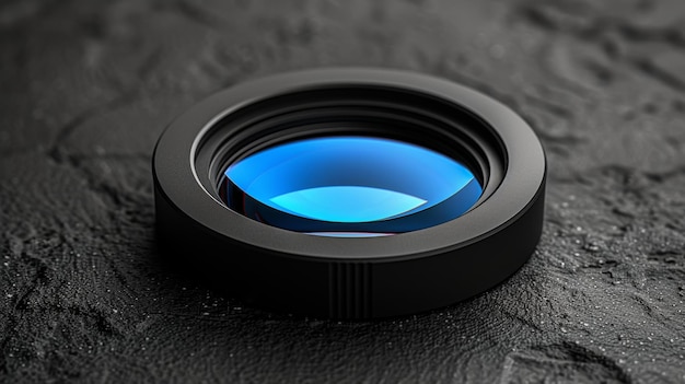Photo an isolated magnifying lens mockup