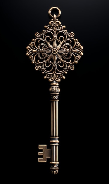 中世の鍵のペンデント 中世に触発されたペンデント ブランコ製 クリパート ゲームアセットコンセプト