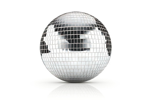 Isolated mirror ball on white