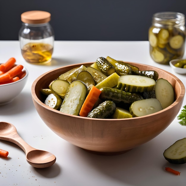 isolated Mixed pickles bowl