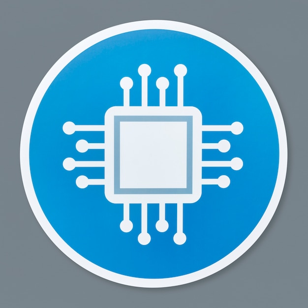 Photo isolated motherboard icon illustration