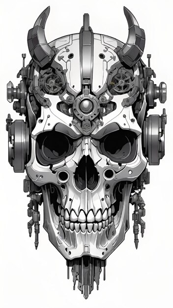 an isolated object of skull for tshirt design inspirations