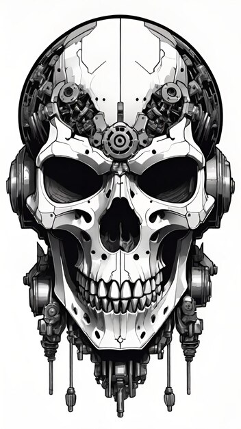 an isolated object of skull for tshirt design inspirations