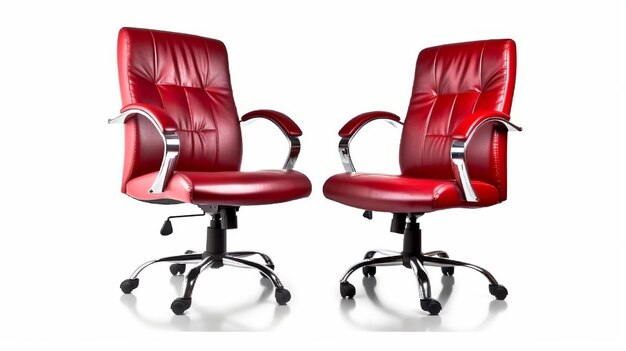 Isolated office chair on white background Vector illustration design Generative Ai