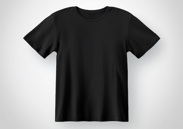 Isolated opened black tshirt