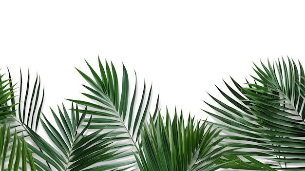 isolated palm leave tropical decorate