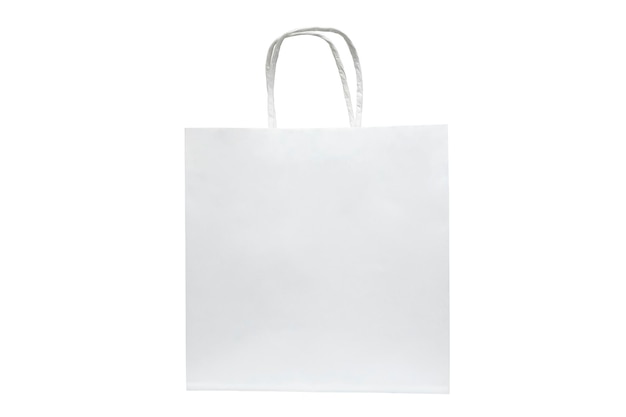 Isolated paper bag with clipping path