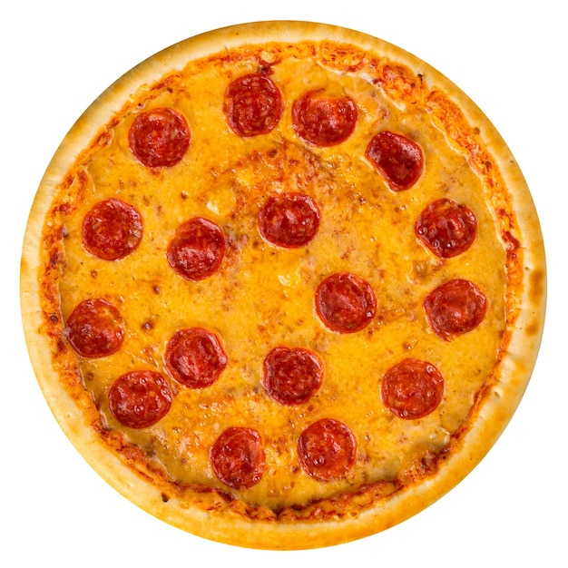 Isolated peperoni pizza  