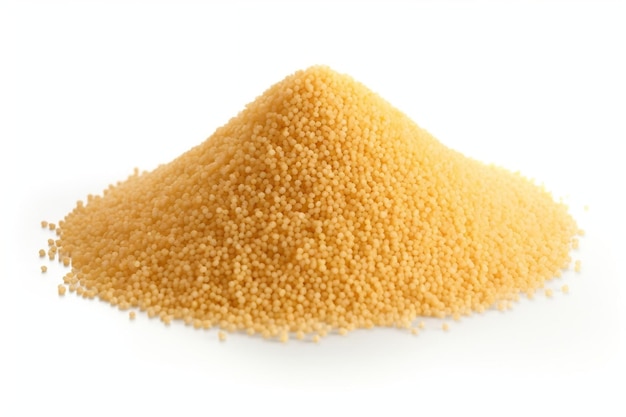 Isolated Pile of Couscous on Transparent Background Generative AI