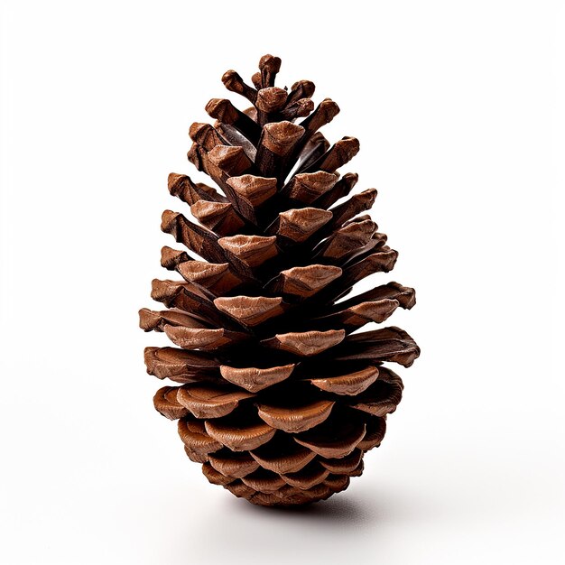 Photo isolated pine cone on white background