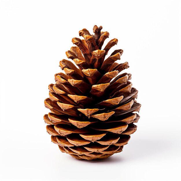 Photo isolated pine cone on white background