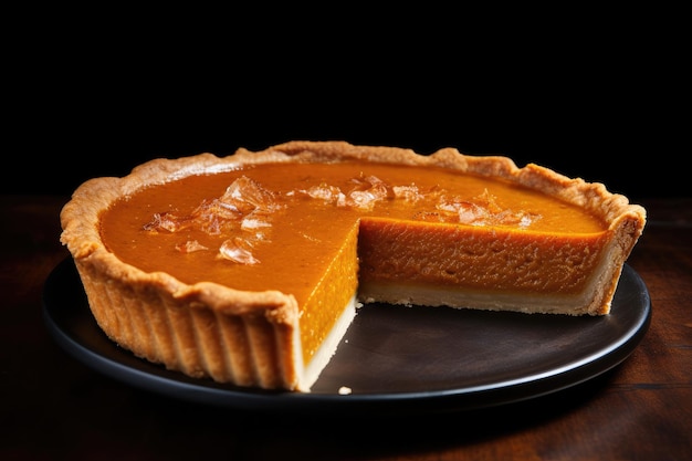 Isolated Pumpkin Pie