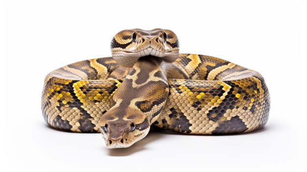 Isolated Python Elegance on white background