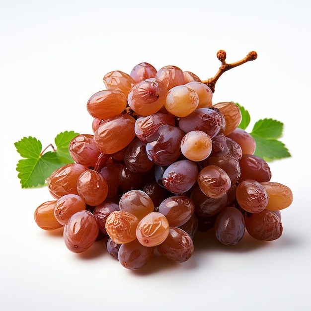 Isolated Raisin Fruits on White Background