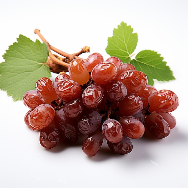 Isolated Raisin Fruits on White Background