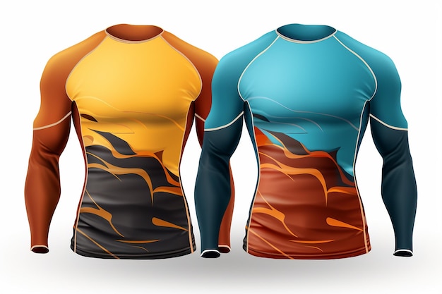 Photo isolated rashguard collection