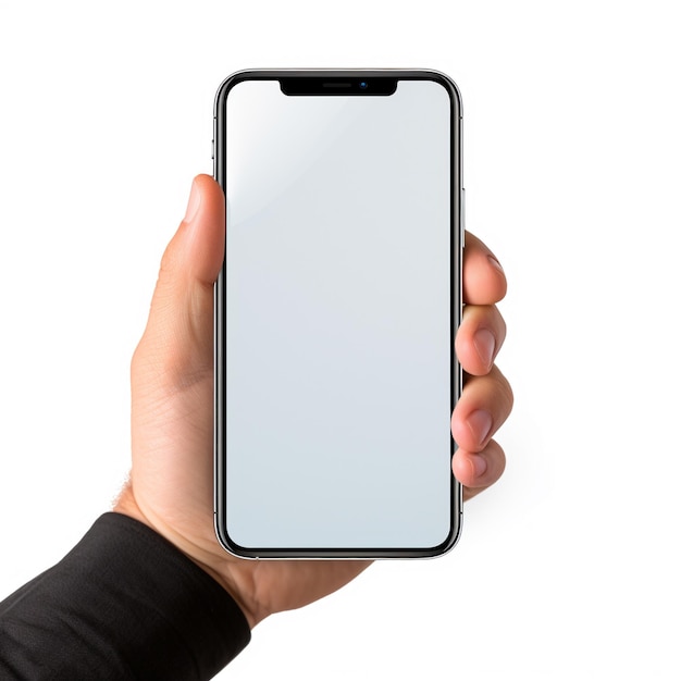 Isolated Right Hand with Smartphone MockupShowcase Your App or Design