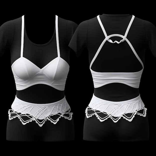 Premium AI Image  Isolated of Bralettes Soft Fabric Modal Wire