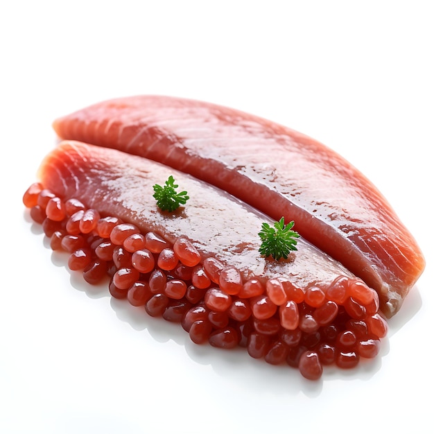 Premium Photo  Isolated of Shad Roe Highlighting Its Delicate and