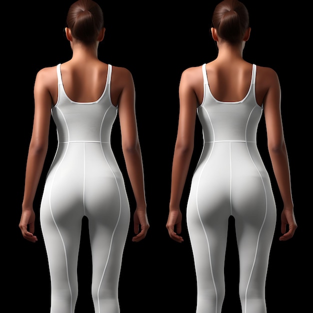 Premium AI Image  Isolated of Shapewear Camisoles Firm Control Camis  Smoothing Fabric on B White Blank Clean Fashion