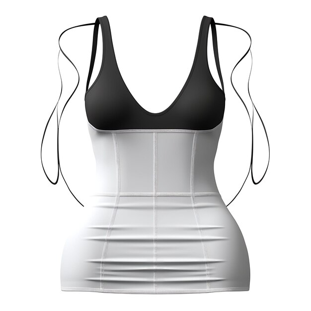 Premium AI Image  Isolated of Shapewear Camisoles Firm Control Camis  Smoothing Fabric on B White Blank Clean Fashion