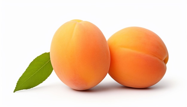 Isolated Side View Apricot