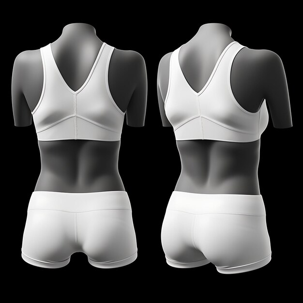 Premium AI Image  Isolated of Sports Bras Racerback Sports Bras Moisture  Wicking Fabric on White Blank Clean Fashion