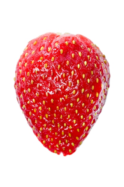 Isolated Strawberries in heart shape