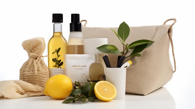 Photo isolated sustainable living hamper