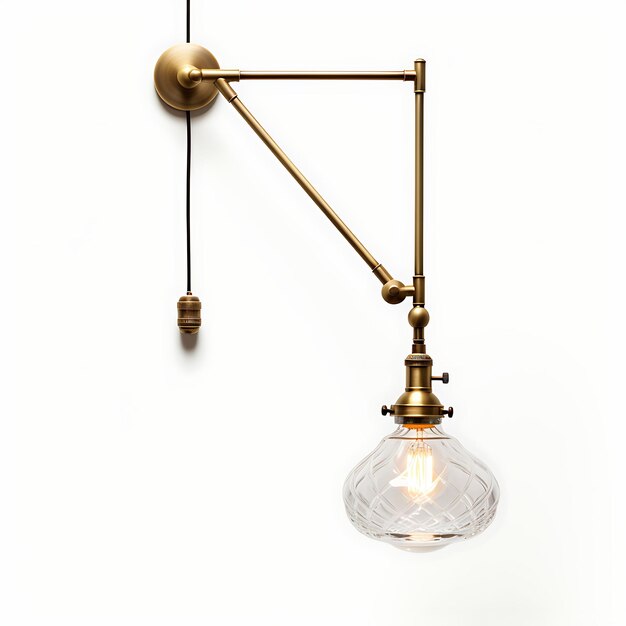 Isolated Swing Arm Lamp Veelzijdige verlichting voor creatief ontwerp en content Creator Podcast Concept