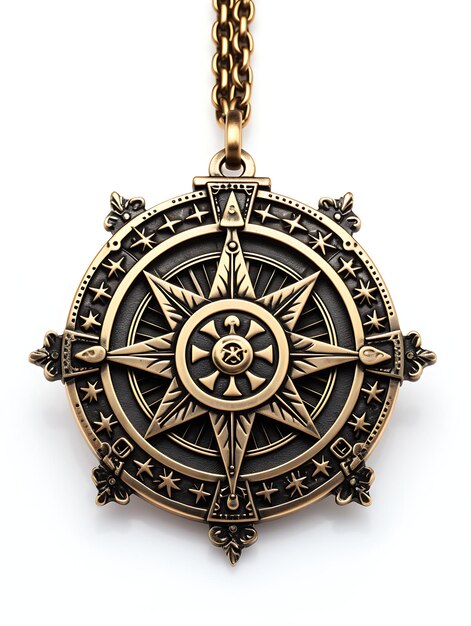 Isolated of Templar Masonic Pendant Templar Inspired Pendant Made of B Clipart Game Asset Concept