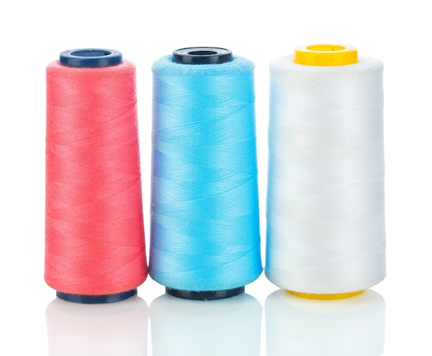 Isolated three spool of thread