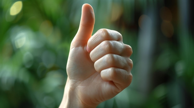 사진 isolated thumbs up on white background like finger sign positive feedback modern illustration