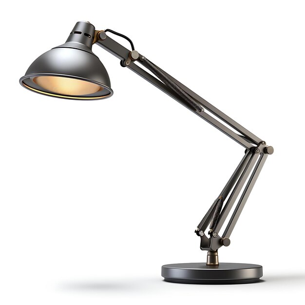 Isolated of Titanium Swing Arm With Minimalist Desk Lamp Task Light Tita Content Creator Podcast