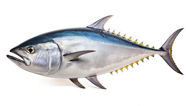 Photo isolated tuna fish side view