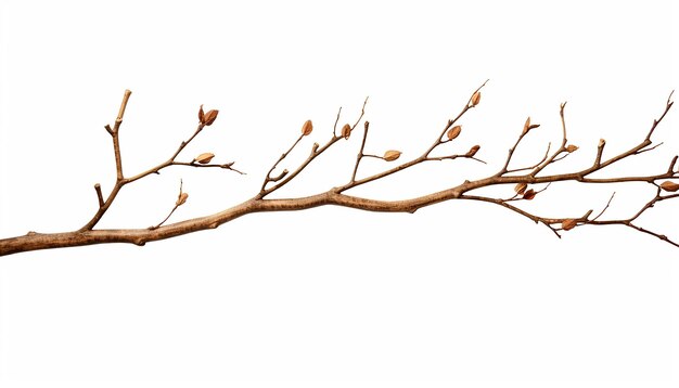 Photo isolated twig side view