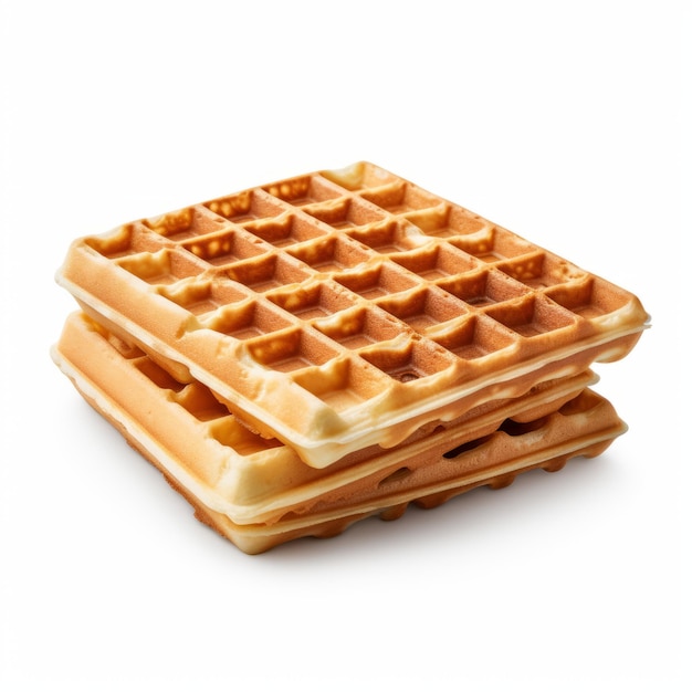 Isolated Waffles On White Background Consumer Culture Critique