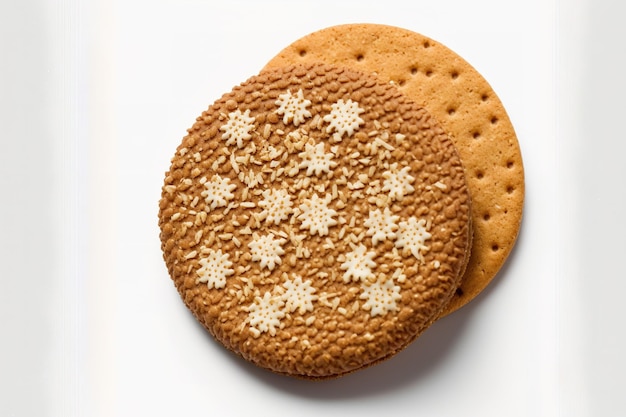 Isolated on a white backdrop a cookie set