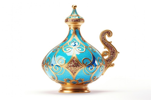 Isolated white magic lamp Aladdin s