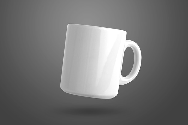 Isolated white mug