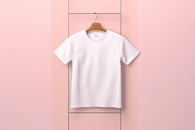 Isolated white tshirt mockup photo