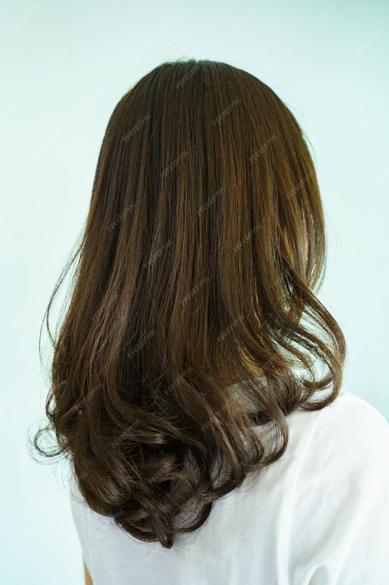 Premium Photo | Isolated with clipping path of back view of woman hair style and coloring close up Premium Photo | Isolated with clipping path of back view of woman hair style and coloring close up