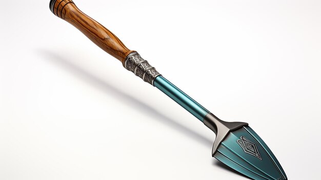 Isolated Wooden Handled Garden Shovel