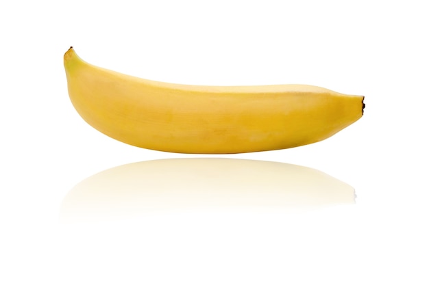 Isoltad yellow banana on white background