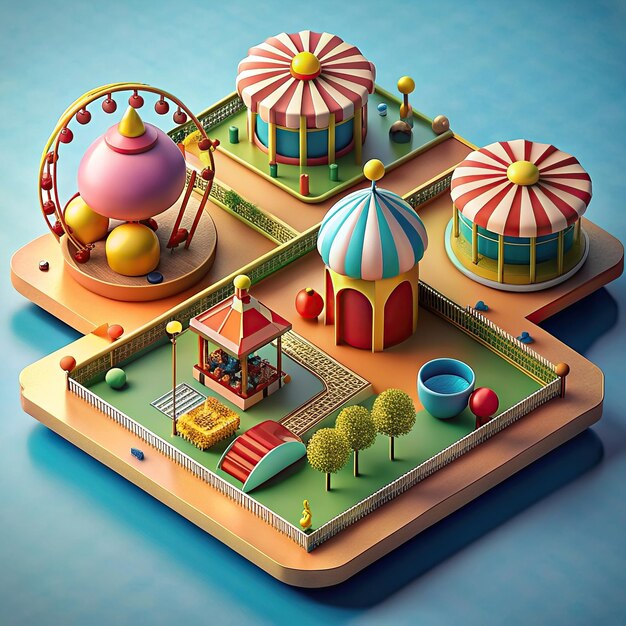 isometric Amusement Park