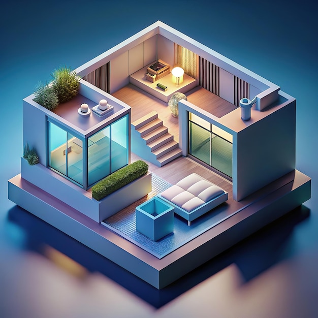 Photo isometric aura real estate