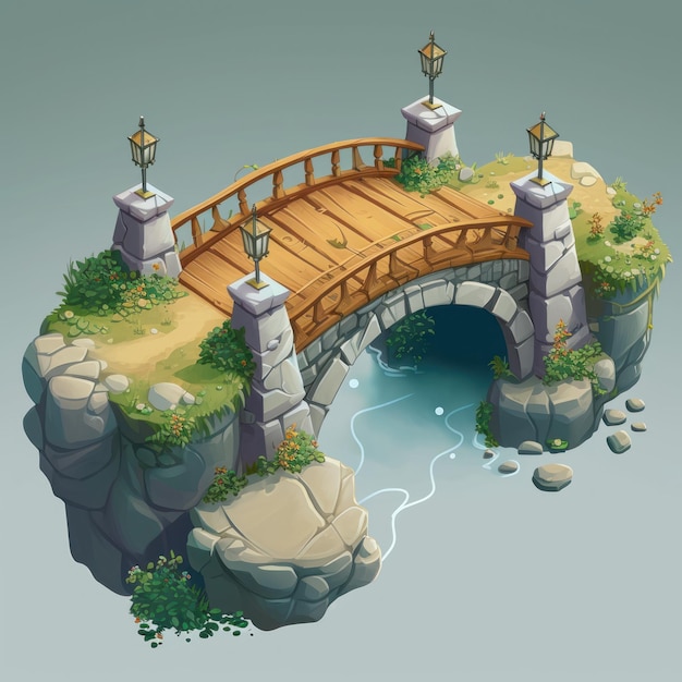 Photo isometric bridge