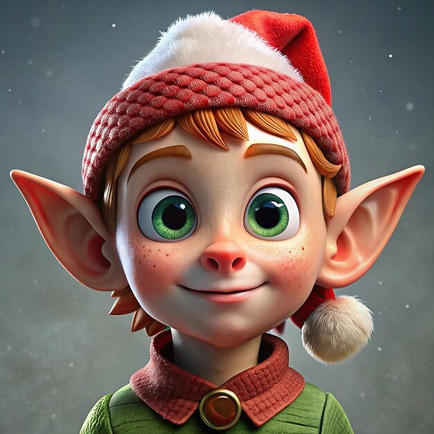 Photo isometric character elf