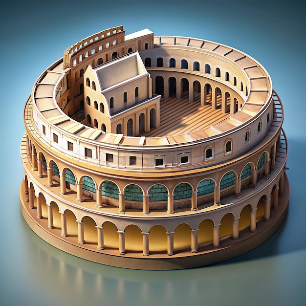 isometric colosseum